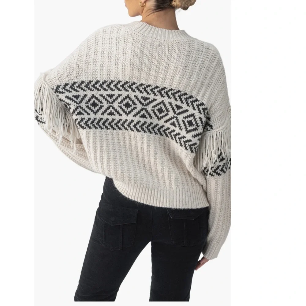 + SANCTUARY + Fringe Detail Rib Sweater - Picture 3 of 4